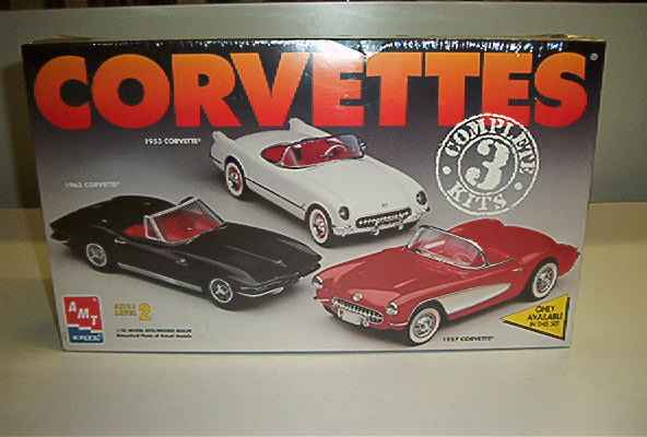 1970-72 Chevy Corvette Promo Molded Model Kit Parts Red 1:25